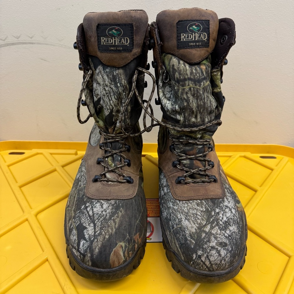 Red Head Men’s  Camo Boots Size 12 Thinsulate Camouflage #520-41403 Hunting